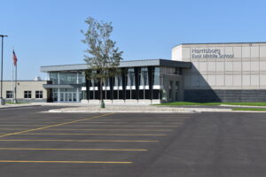 Exterior of Harrisburg East Middle School